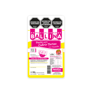 Pasta Cubre Torta Ballina x500gr Blanca