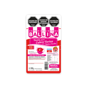 Pasta Cubre Torta Ballina x500gr Colores
