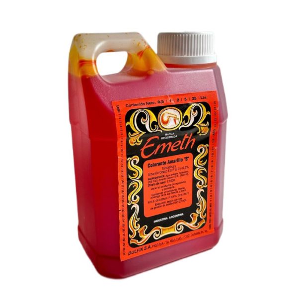 Colorante Amarillo x litro "Emeth"