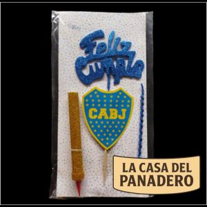 Set de Vela Feliz Cumple Boca