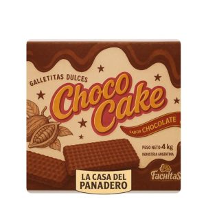 Galletita Chococake tipo Chocolinas x4kg a granel