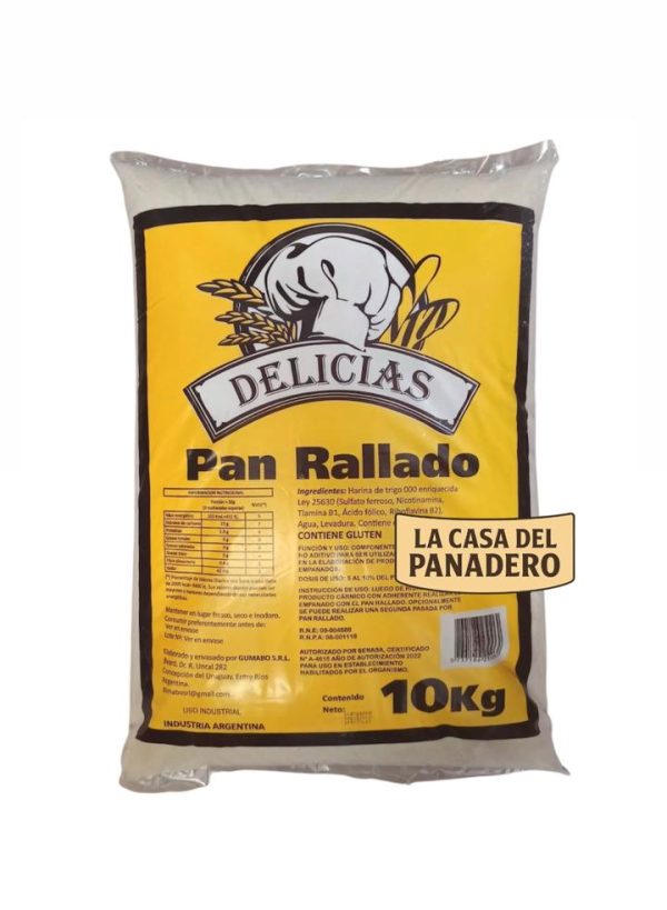 Pan Rallado x10kg "Delicias"