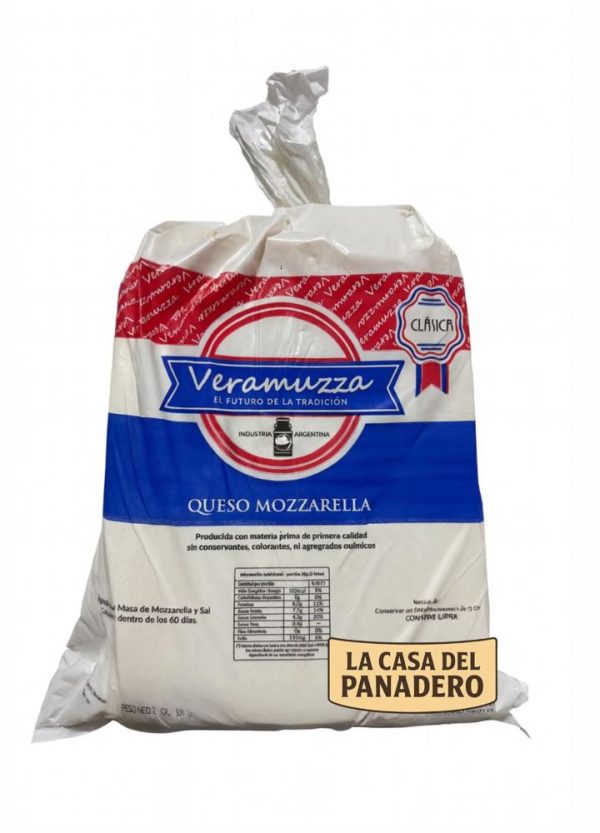 Queso Mozzarella "Veramuzza" Plancha x10kg
